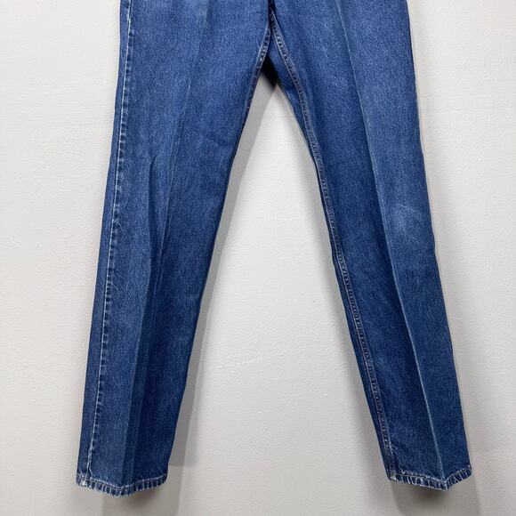 VTG Levis 505 Jeans Mens 36x36 Blue Dark Wash Regular Fit Denim Y2K Western - Picture 5 of 9